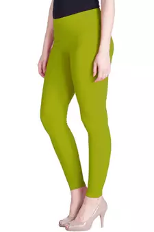  Lyra Yellow Green Free Size Ankle Leggings