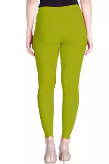  Lyra Yellow Green Free Size Ankle Leggings