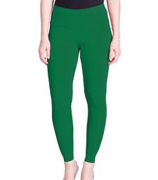  Lyra Forest Green Free Size Ankle Leggings