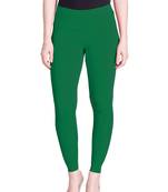  Lyra Forest Green Free Size Ankle Leggings