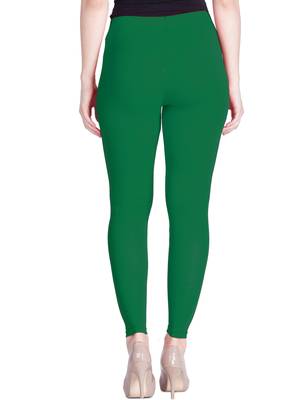  Lyra Forest Green Free Size Ankle Leggings 4