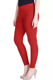  Lyra Tomato Red Free Size Ankle Leggings