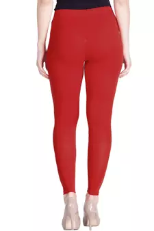 Lyra Tomato Red Free Size Ankle Leggings