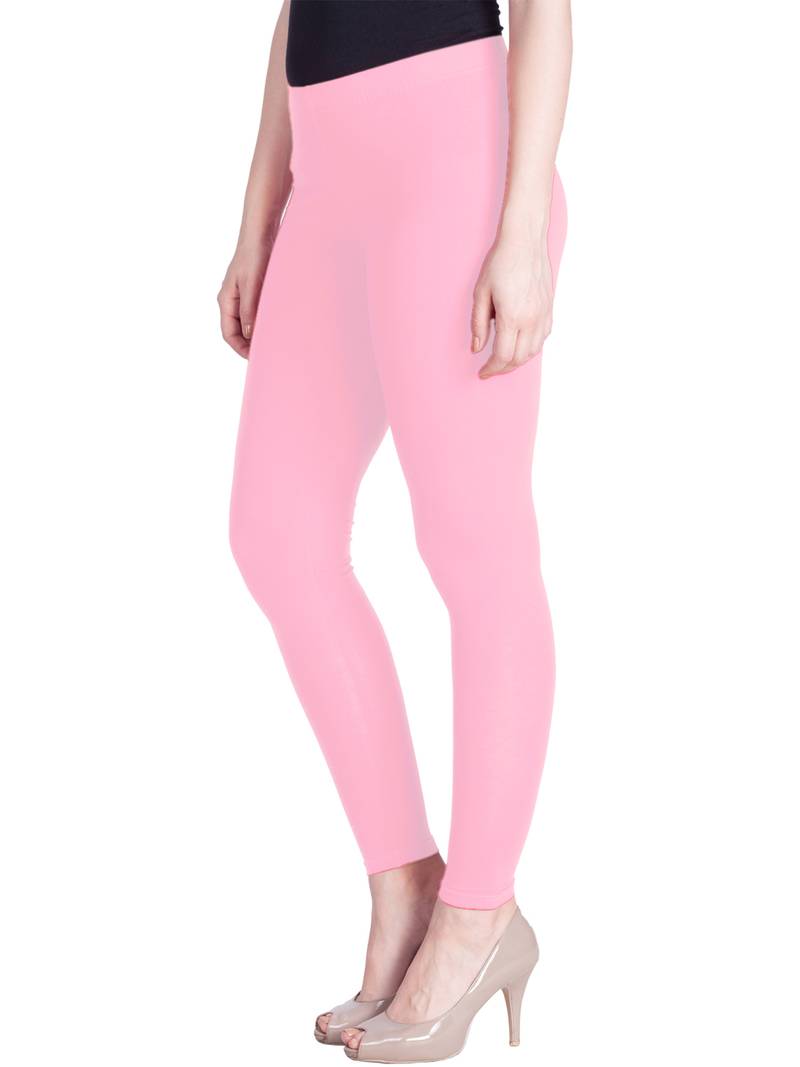  Lyra Baby Pink Free Size Ankle Leggings