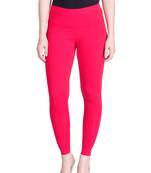Lux Lyra Neon Pink Free Size Ankle Leggings