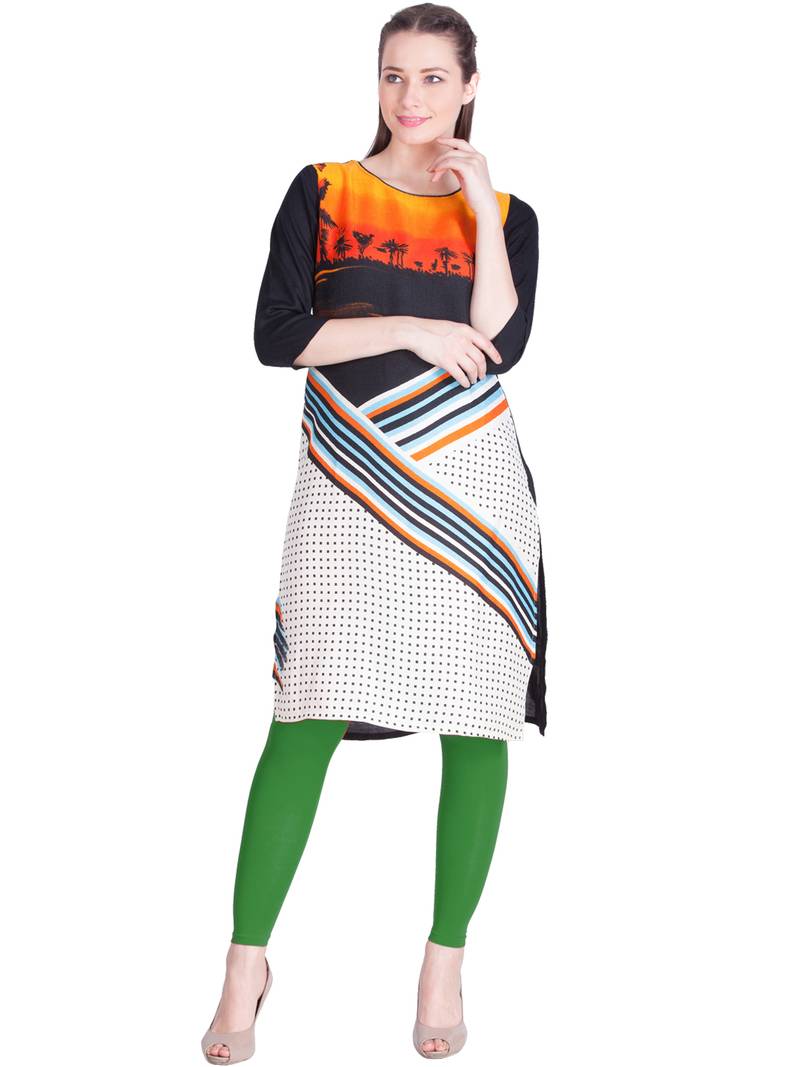  Lyra Grass Green Free Size Ankle Leggings