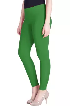  Lyra Grass Green Free Size Ankle Leggings