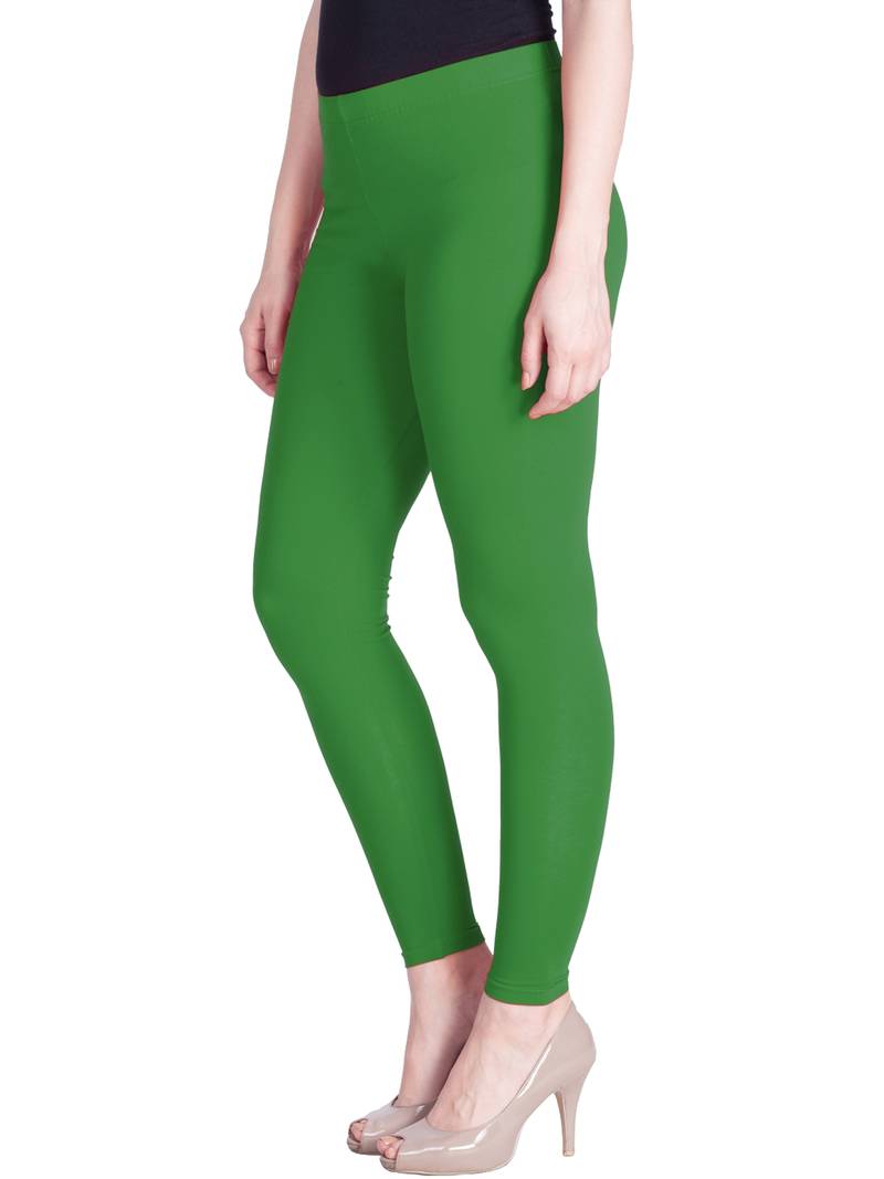  Lyra Grass Green Free Size Ankle Leggings