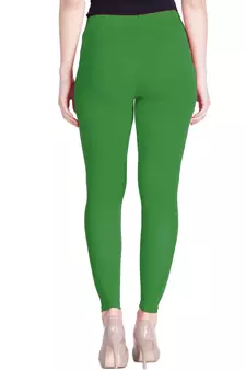  Lyra Grass Green Free Size Ankle Leggings