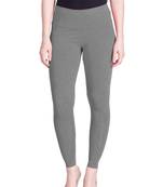 Lux Lyra Grey Melange Free Size Ankle Leggings