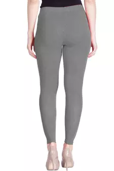 Lux Lyra Grey Melange Free Size Ankle Leggings
