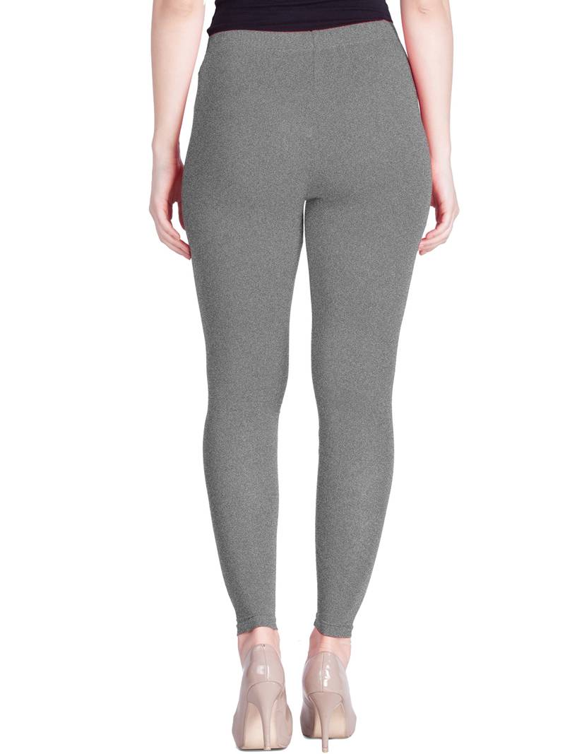 Lux Lyra Grey Melange Free Size Ankle Leggings