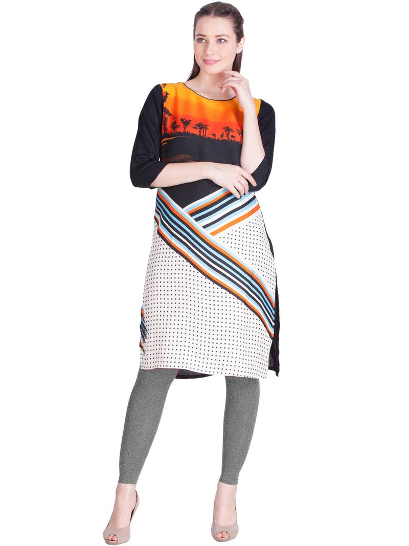 Lux Lyra Grey Melange Free Size Ankle Leggings