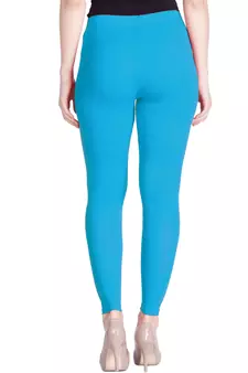 Lyra Blue Sapphire Free Size Ankle Leggings