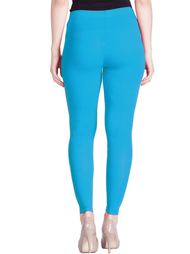  Lyra Blue Sapphire Free Size Ankle Leggings