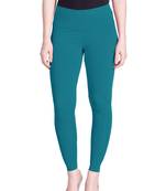  Lyra Aqua Blue Free Size Ankle Leggings