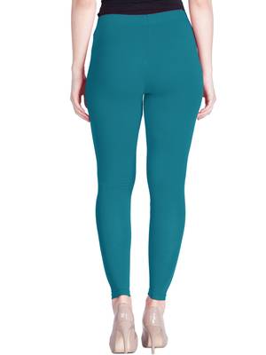  Lyra Aqua Blue Free Size Ankle Leggings 4