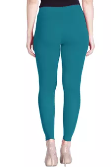  Lyra Aqua Blue Free Size Ankle Leggings