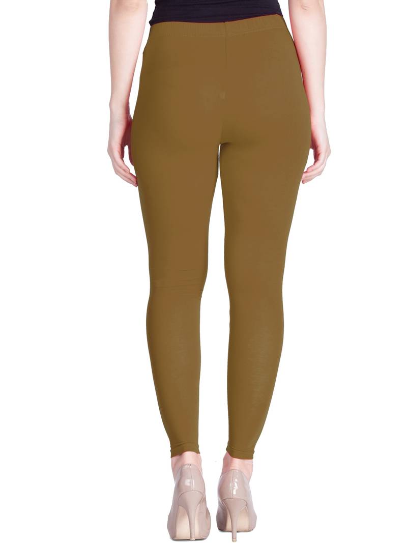  Lyra Peanut Brown Free Size Ankle Leggings
