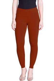  Lyra Radish Orange Free Size Ankle Leggings