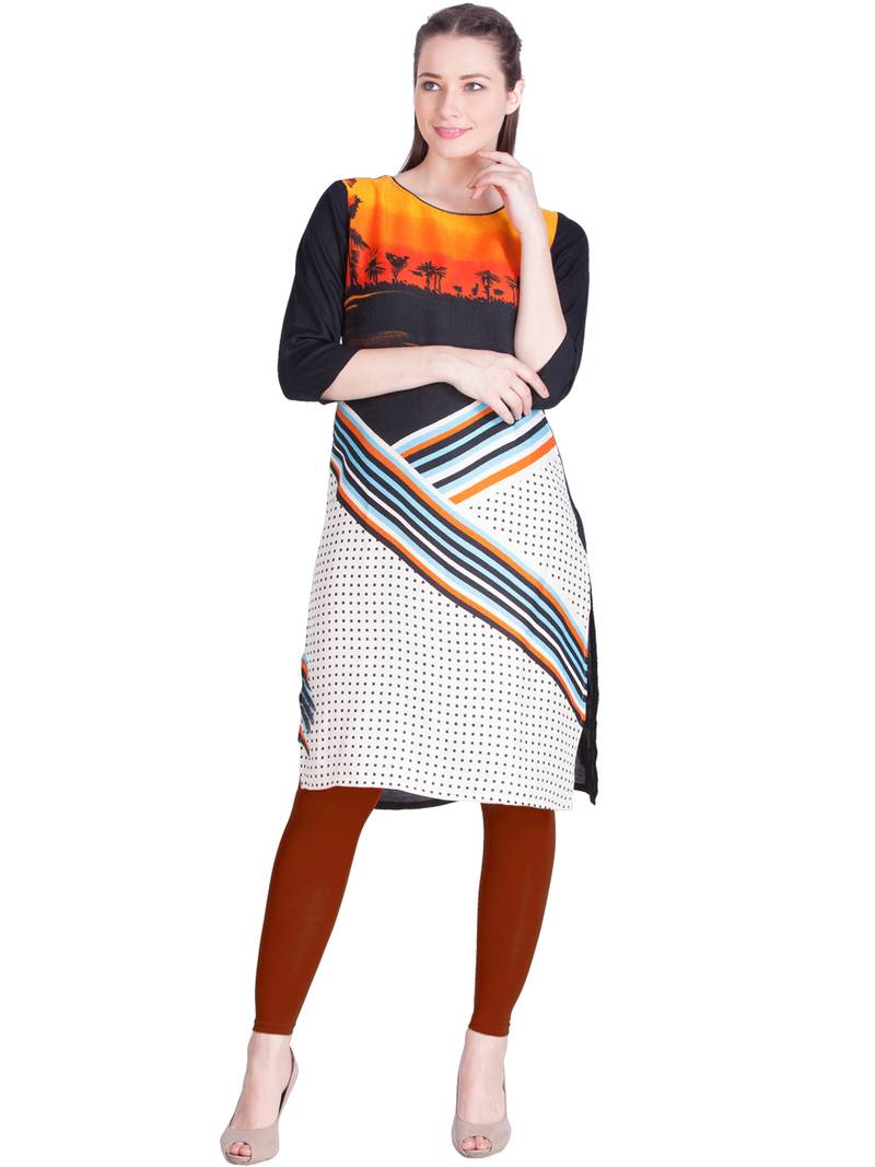  Lyra Radish Orange Free Size Ankle Leggings