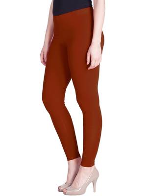  Lyra Radish Orange Free Size Ankle Leggings 3