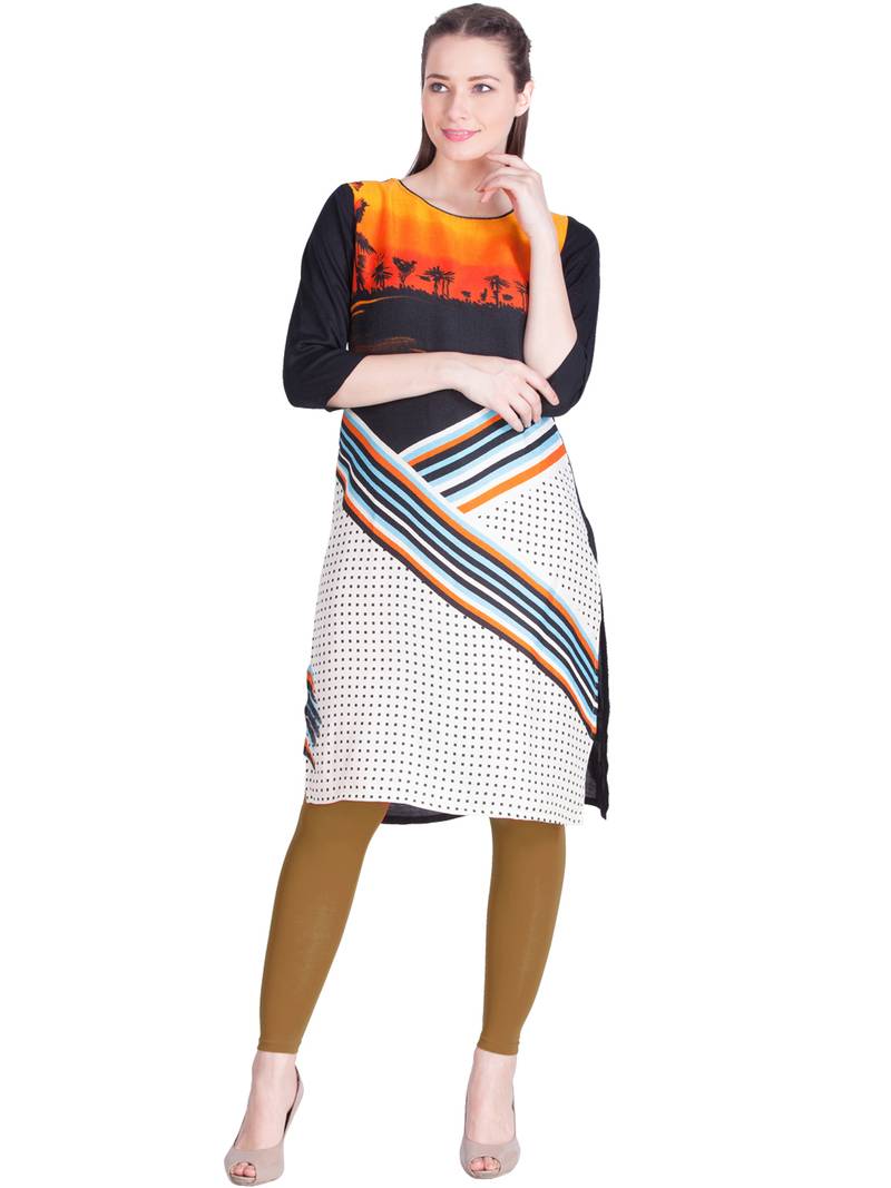  Lyra Tan Brown Free Size Ankle Leggings