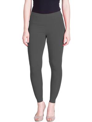  Lyra Smoke Grey Free Size Ankle Leggings 1