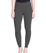 Lyra Smoke Grey Free Size Ankle Leggings