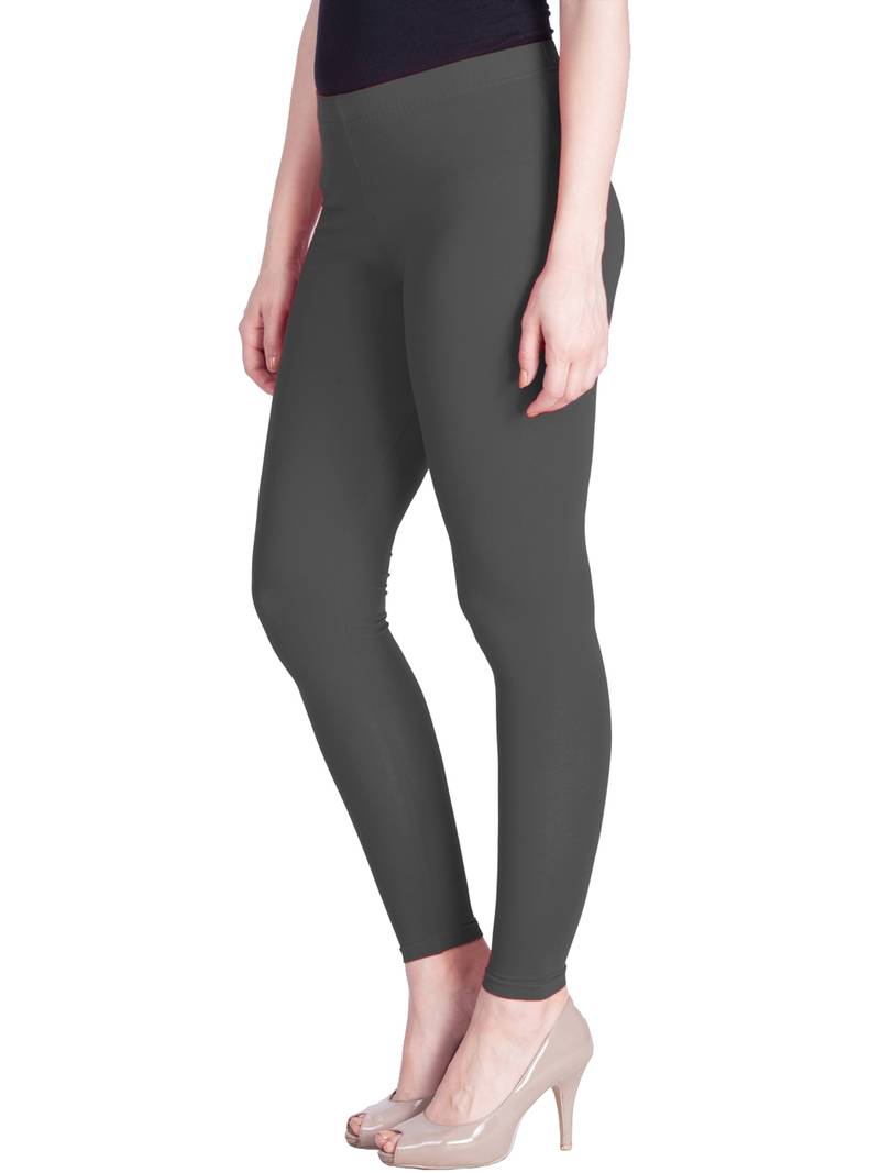  Lyra Smoke Grey Free Size Ankle Leggings