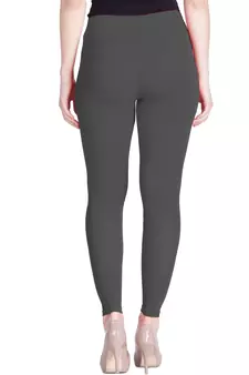  Lyra Smoke Grey Free Size Ankle Leggings