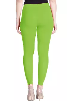  Lyra Light Green Free Size Ankle Leggings
