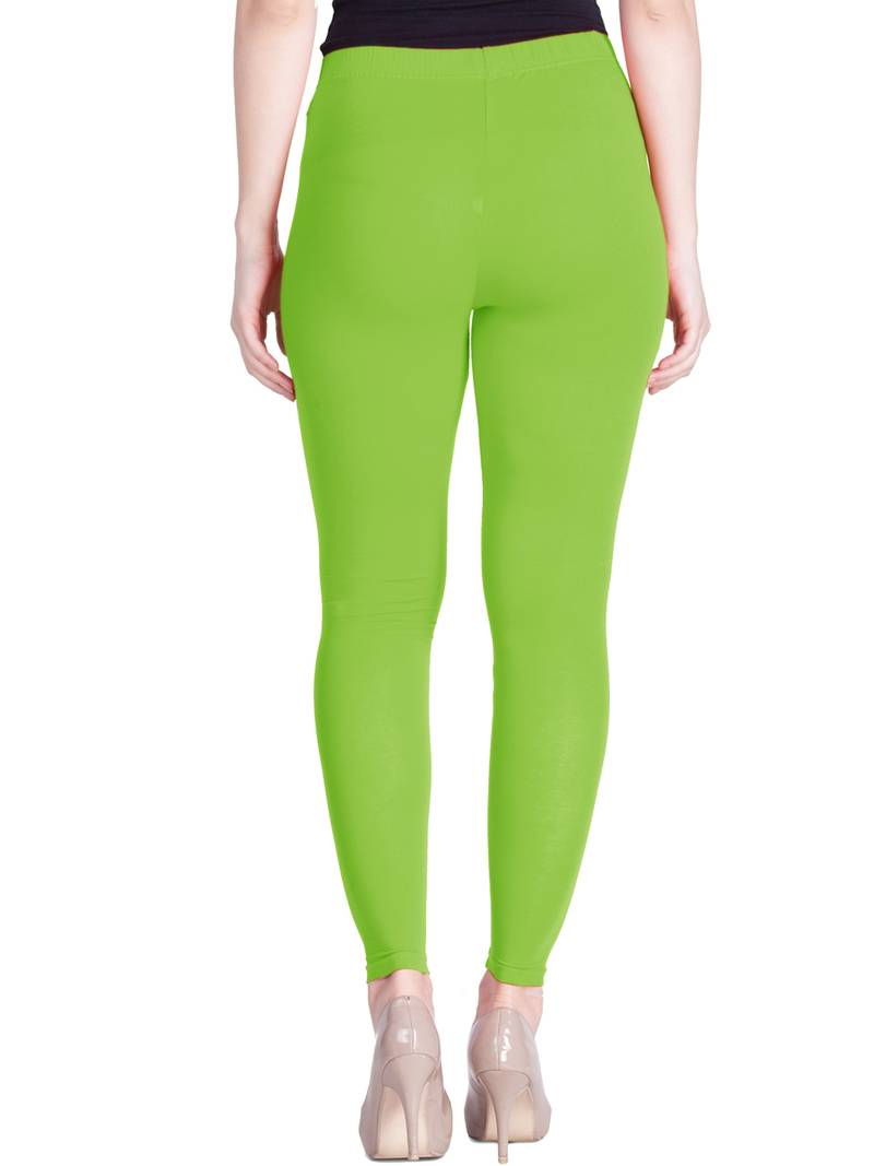  Lyra Light Green Free Size Ankle Leggings