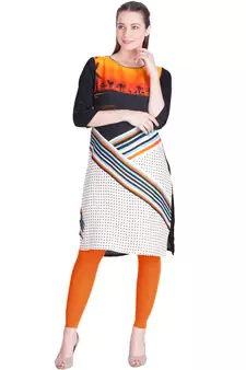  Lyra Ralh Orange Free Size Ankle Leggings