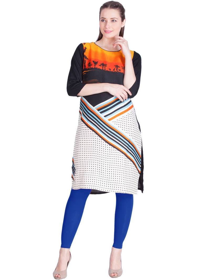  Lyra Eyptian Blue Free Size Ankle Leggings