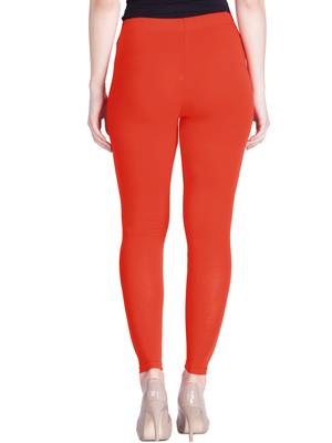  Lyra Squash Orange Free Size Ankle Leggings 4