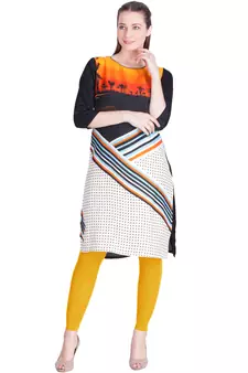  Lyra Golden Corn Free Size Ankle Leggings