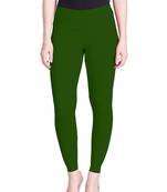  Lyra Basil Green Free Size Ankle Leggings