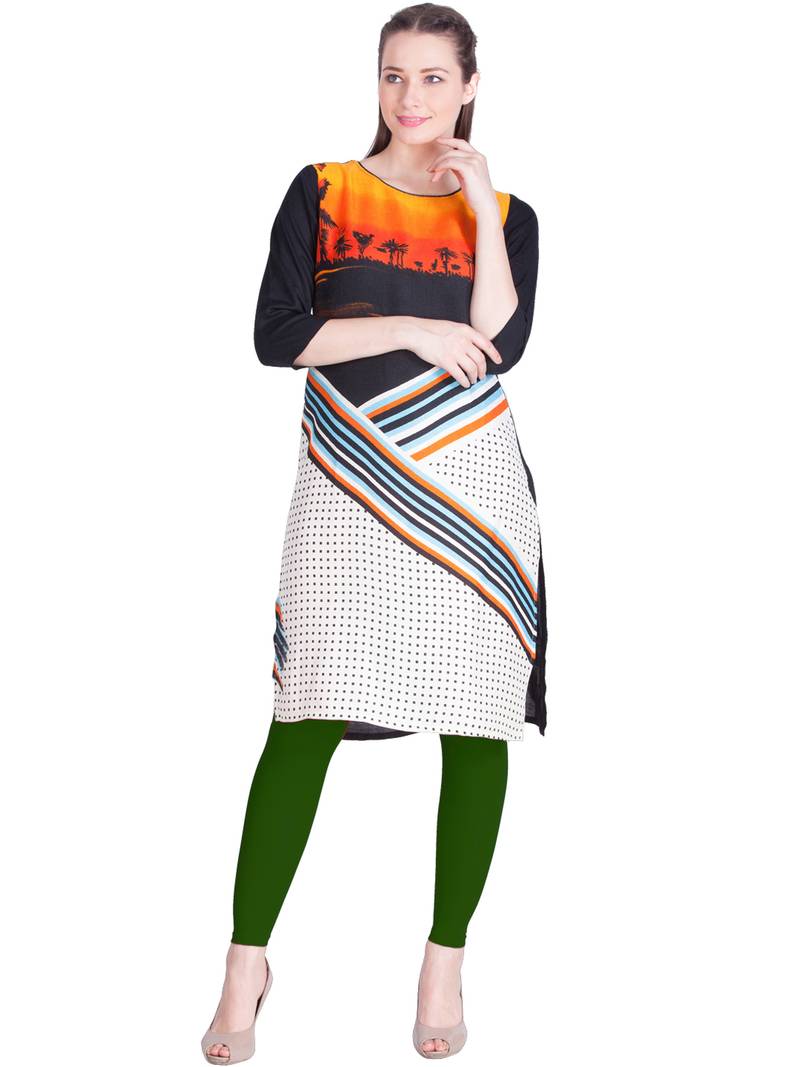  Lyra Basil Green Free Size Ankle Leggings