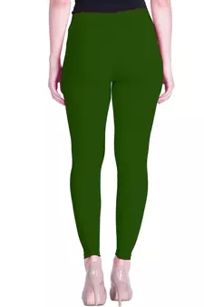  Lyra Basil Green Free Size Ankle Leggings