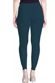 Lux Lyra Pine Green Free Size Ankle Leggings