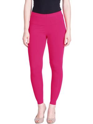  Lyra Rose Pink Free Size Ankle Leggings 1