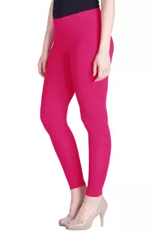  Lyra Rose Pink Free Size Ankle Leggings