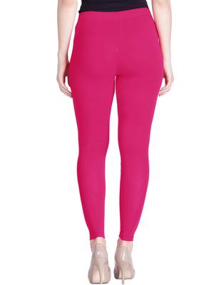  Lyra Rose Pink Free Size Ankle Leggings 4