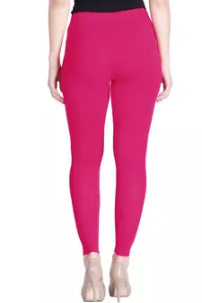  Lyra Rose Pink Free Size Ankle Leggings