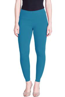  Lyra Tarkish Blue Free Size Ankle Leggings
