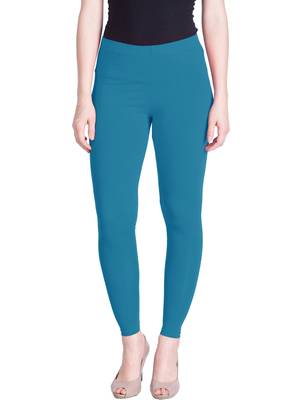 Lyra Tarkish Blue Free Size Ankle Leggings 1