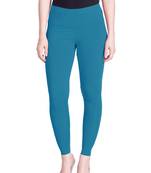  Lyra Tarkish Blue Free Size Ankle Leggings