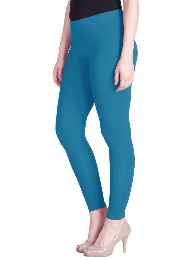  Lyra Tarkish Blue Free Size Ankle Leggings