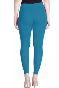  Lyra Tarkish Blue Free Size Ankle Leggings